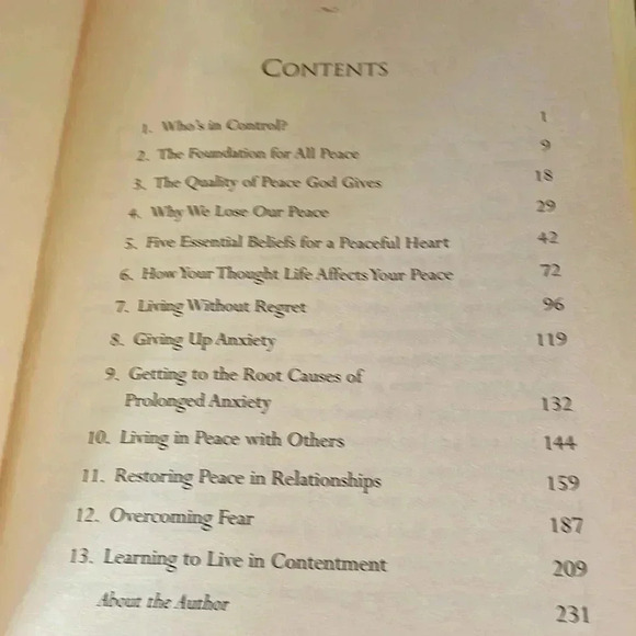 Charles Stanley Finding Peace Hardcover Book - Picture 5 of 8